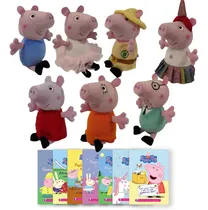 Comprar Peluches Peppa Pig 20 Cm X 7 Unidades- Familia+ Peppa Hobbie