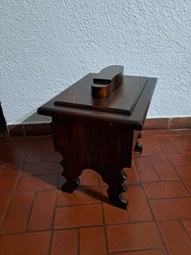 Zapatero Cajón Botinero Lustra Botas Antiguo Marrón Oscuro (Usado)