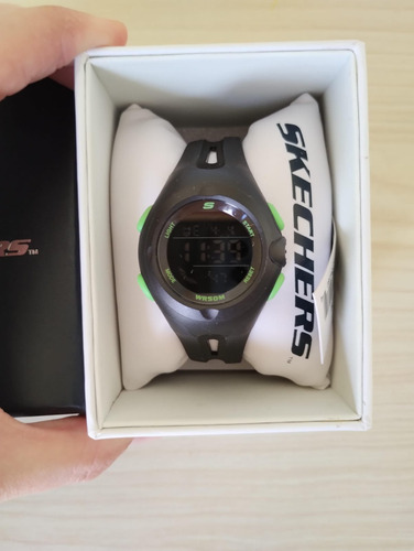 Reloj Negro Skechers Caballero Digital Mod.sr2079 Negro Negro Negro