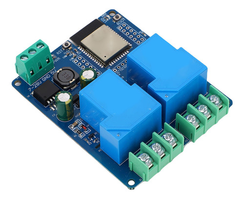 Módulo De Relé Dc7-28, 5 V, 2 Canales, 30 A, Wifi Bt, Flash