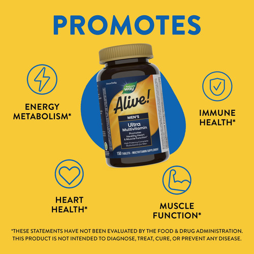 Multivitamínico Nature's Way Alive! Ultra Potency 150 Compri