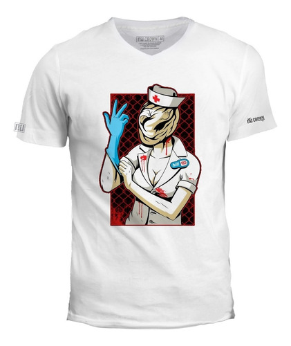 Camiseta Estampada Silent Hill Enfermera Nurse Blink 182 Ivk