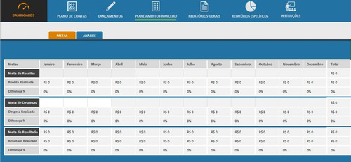 Planilha De Planos De Contas Financeiras Completa