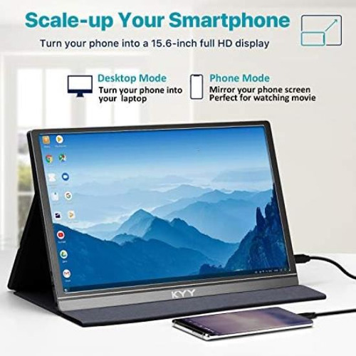 Monitor Portátil Kyy 156 PuLG., 1080p Fhd Usb-c, Pantalla