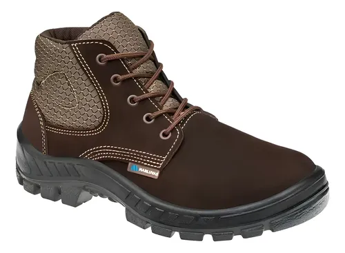 Bota Botina De Segurança Coturno Nobuck Marluvas Epi Com Ca