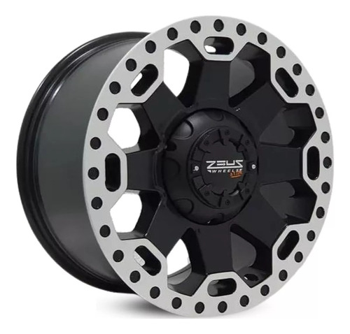 Jogo De Rodas Ford F-250 Off Road 17x9 8x170 Cor Preto Diamante