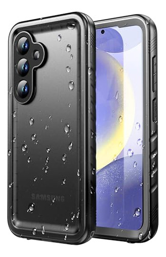 Funda Para Galaxy S24 Negro 6.2 PuLG Prueba De Agua