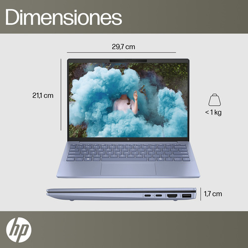 Hp Pavilion Laptop 13-bg0000la Amd Ryzen 7 16gb Ram 1tb Ssd Sky Blue