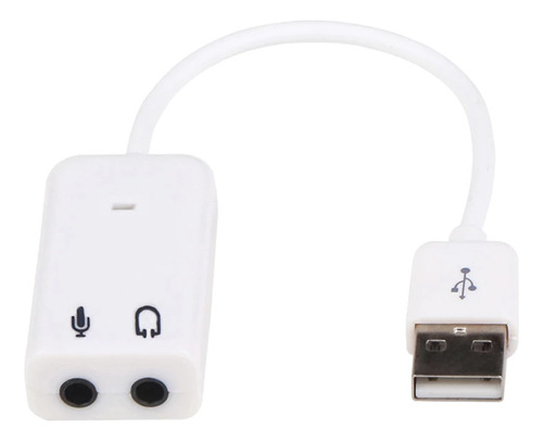 Adaptador Sonido Usb A 3,5 Mm Jack Audio Micrófono Auricular