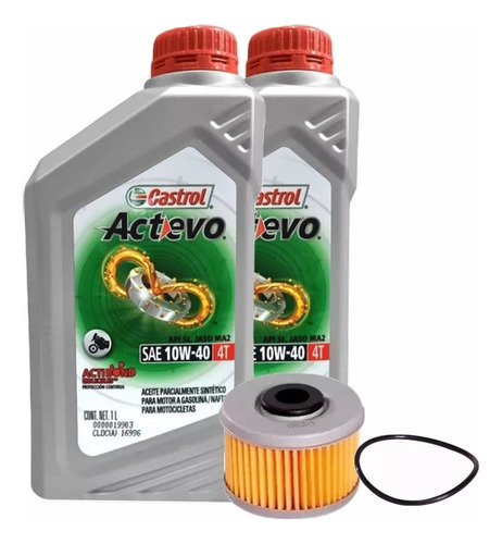 Kit Filtro Aceite Orig Honda Twister 250 Orring + Semi 10w40