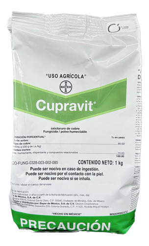 Cupravit  Oxicloruro De Cobre Manchas Mildiu Fungicid@ 1 Kg