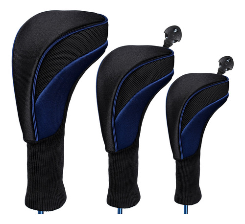 Fundas De Palos De Golf 3pcs Driver Fairway Woods Accesorios