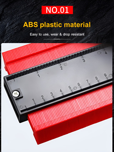Calibrador Contornos Irregular Rojo (15 Cm)