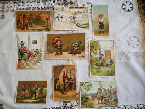 Lote De 9 Tarjetas Antiguas 1900