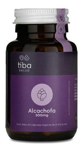  Alcachofa Tiba Salud 60 Cápsulas Veganas De .550gr C/u Sabor Natural