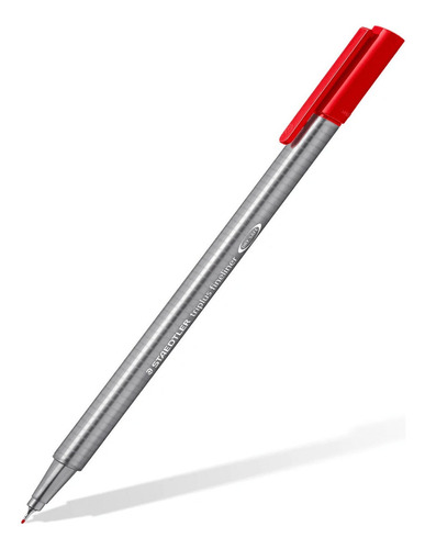 Bolígrafo hidrográfico ultrafino rojo Staedtler de 0,3 mm, 10 unidades