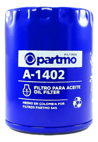 Filtro De Aceite Partmo A-1402 Rosca 20x1.5 