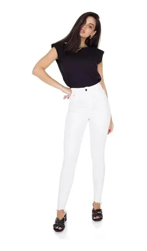 Calça branca hotsell denim zero