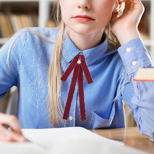 Pajarita Para Mujer: Cómoda Corbata Ajustable Con Lazo