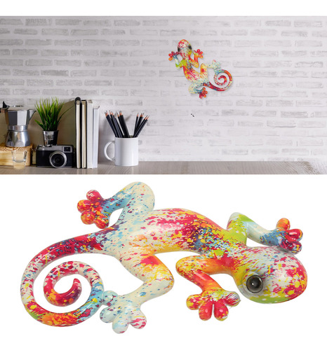 Decoración De Pared Con Forma De Gecko, Lagartija 3d, Pintad