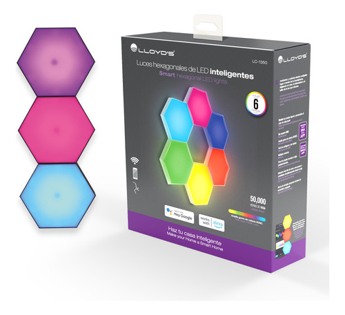 Lloyd's Luces Hexagonales Led Inteligentes Rgb