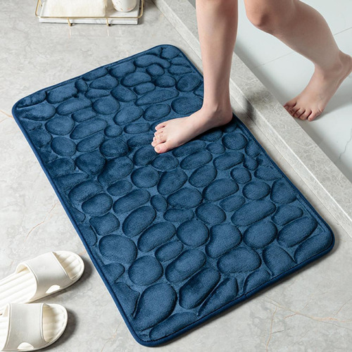 3 Alfombrillas De Baño Con Efecto 3d De Adoquines,