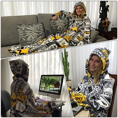 Pijamas Sacos Cobijas Con Mangas Mantas Con Mangas Ropa Monk