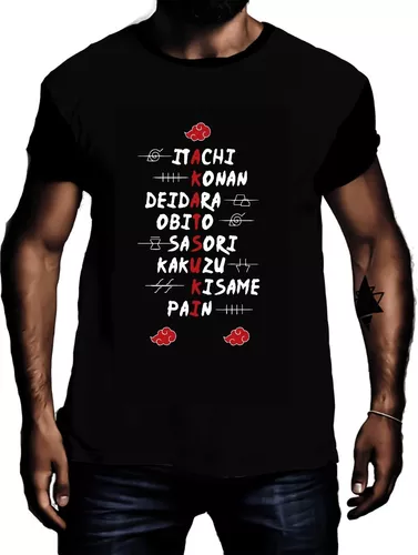 Camiseta Akatsuki Simbolos Ref.127