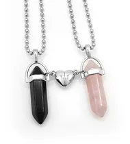 Comprar Cadenas Cuarzos Para Parejas Pendulos Cuarzo Rosado Onix