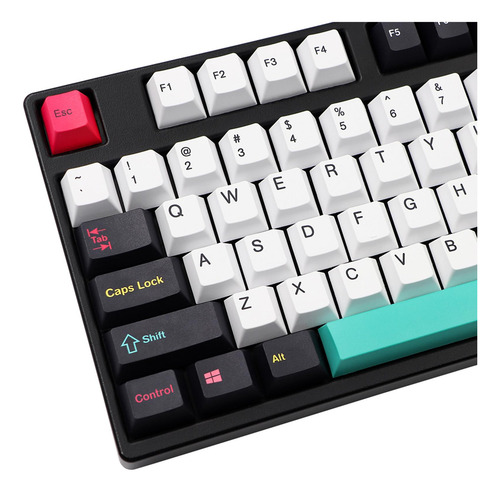 130 Chaves Perfil Oem Dye-sub Pbt Material Keycaps Bloco De