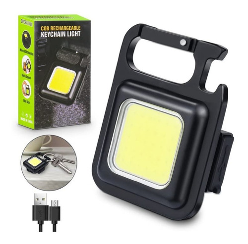 Linterna Llavero Led Lampara Recargable Camping Abrebotella