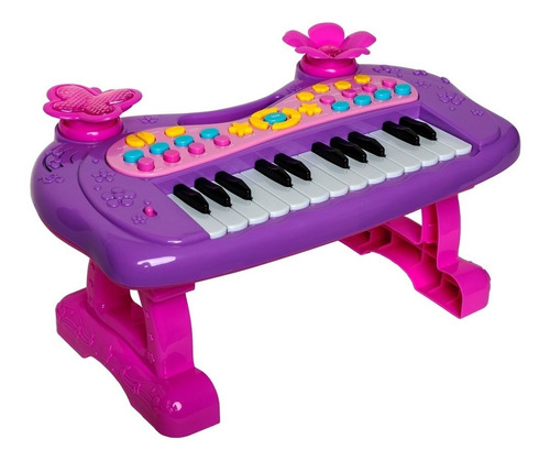 Juguete Musical Teclado Para Niñas Bestoys Rosado