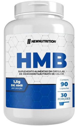 Suplemento Em Cápsulas Hmb 1500mg Newnutrition Sabor Natural