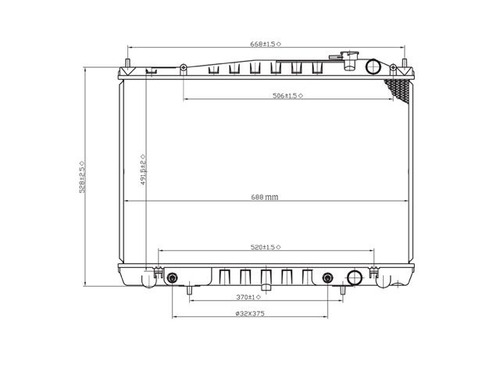 Radiador Xterra 2004 L4 3.3 Automatico Cdr