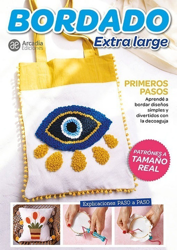 Revista Bordado Extra Large Moldes Tamaño Real Principiante