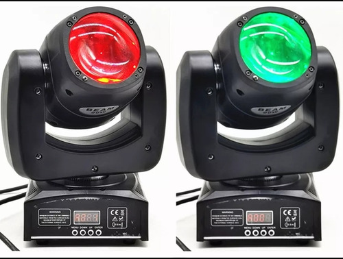 Par De Cabezas Beam 90w Rgb+blanco, Dmx Luz Disco. 2 Piezas 