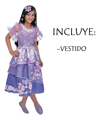 Disfraz De Isabela Encanto Para Niña Talla: 4     