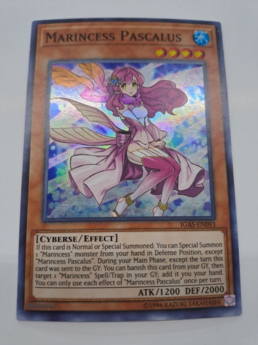 Marincess Pascalus Igas-en093 Super Rare Yugioh 