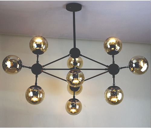 Imagen 6 de 10 de Lámpara De Techo Colgante Vintage Candelabro Modelo Industry