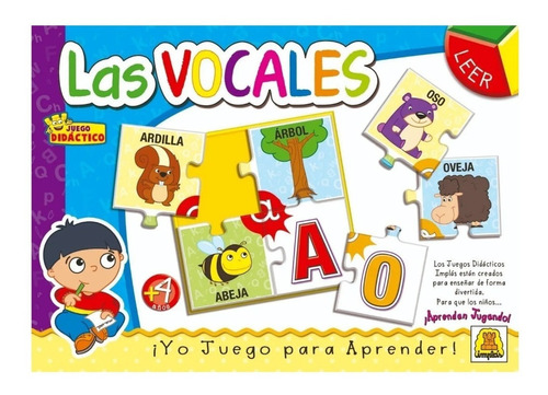 Las Vocales Juego De Mesa Didáctico Implas Sharif Express