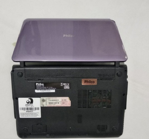 Netbook Philco, Carregador, Mouse S/ Fio, Pasta