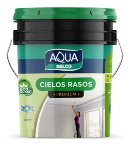 Pintura Cielos Rasos Anti Hongos 4 Litros Belco Aqua Premium