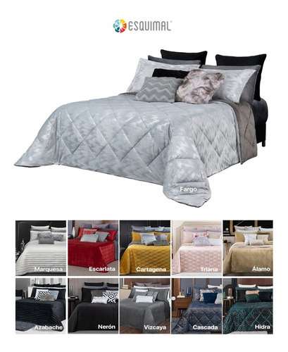 Edredón King Size Mega Invernal Luxus Velvet +fundas Color Fargo