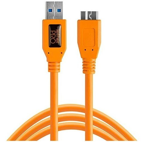 Cable Tetherpro Usb 3.0 Superspeed Rrmicro-b, 15 Pies, Naran