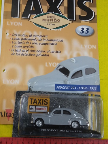 Taxis Del Mundo 1/43 Peugeot 203 Lyon 1950 