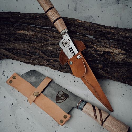 Kit Parrillero Disco Arado River Hacha + Cuchillo Asado