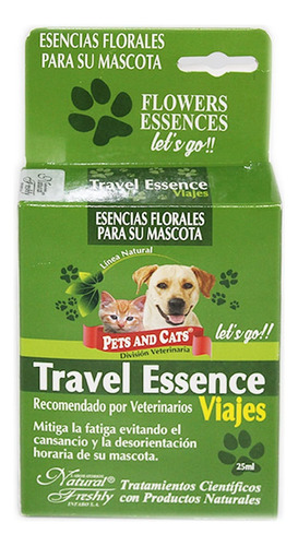 Travel Essence Viajes Pets And Cats X 25ml