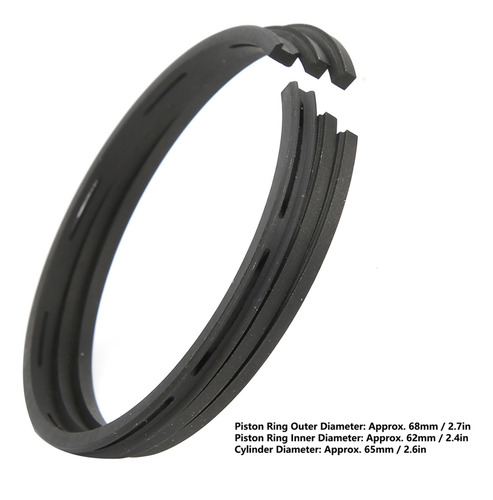 Anillo De Pistón De 65 Mm De Repuesto Para Motor De 2,2 Kw Y