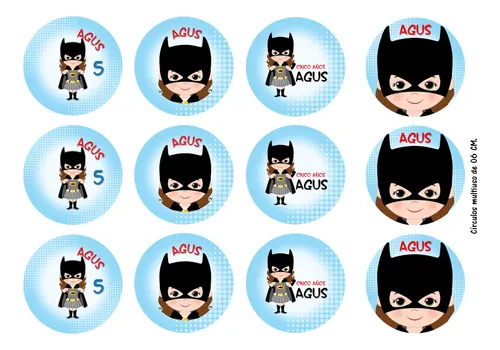 comprar Kit Personalizado Imprimible Batgirl Niña Mod.1 Batichica