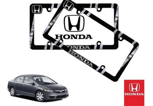 Par Porta Placas Honda Civic 1.8 2007 Original